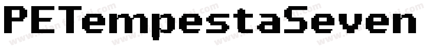 PETempestaSeven 字体字体转换